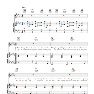 Devlin Rewind Musik Noten - Piano, Vocal & Guitar Chords - 115782-0