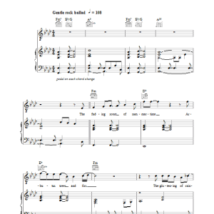 Diana Krall Departure Bay Musik Noten - Piano, Vocal & Guitar Chords - 28037-0