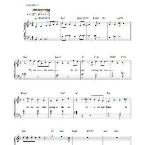 Diana Krall Fly Me To The Moon (In Other Words) Musik Noten - Piano, Vocal & Guitar Chords - 34226-0
