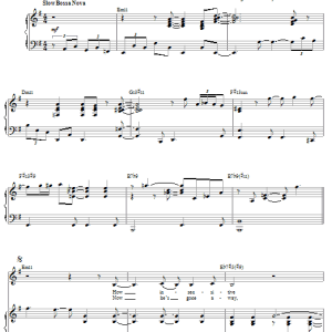 Diana Krall How Insensitive (Insensatez) Musik Noten - Piano & Vocal - 58401-0