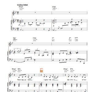 Diana Krall I Miss You So Musik Noten - Piano, Vocal & Guitar Chords - 23073-0