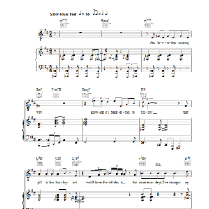 Diana Krall I've Changed My Address Musik Noten - Piano, Vocal & Guitar Chords - 28042-0