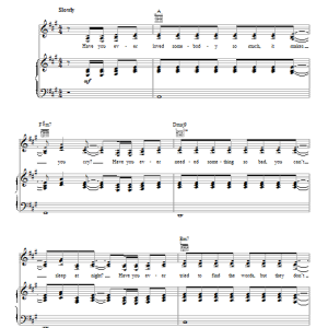 Diane Warren Have You Ever Musik Noten - Piano, Vocal & Guitar Chords - 95648-0