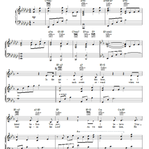 Dick Tunney In His Presence Musik Noten - Piano, Vocal & Guitar Chords - 23966-0