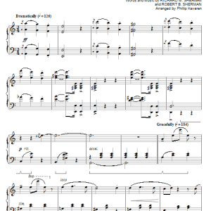 Dick Van Dyke Chim Chim Cher-ee [Classical version] (from Mary Poppins) (arr. Phillip Keveren) Musik Noten - Piano Solo - 66982-0