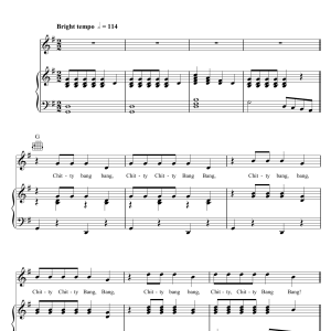 Dick Van Dyke Chitty Chitty Bang Bang Musik Noten - Piano, Vocal & Guitar Chords - 48574-0