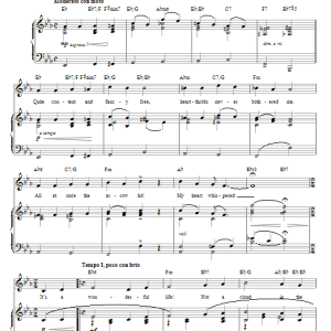 Dimitri Tiomkin It's A Wonderful Life Musik Noten - Piano, Vocal & Guitar Chords - 70581-0