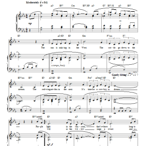 Dimitri Tiomkin My Rifle, My Pony And Me Musik Noten - Piano, Vocal & Guitar Chords - 91894-0