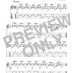 Dionisio Aguado Study In C Major Musik Noten - Solo Guitar - 170150-0