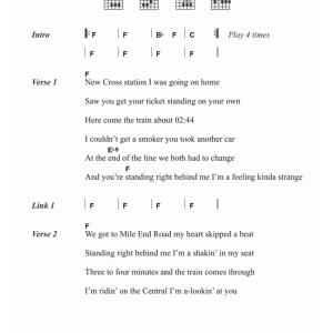 Dire Straits Eastbound Train Musik Noten - Guitar Chords/Lyrics - 123317-0