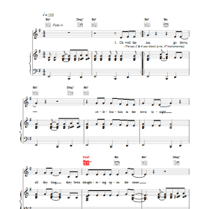 Dire Straits Follow Me Home Musik Noten - Piano, Vocal & Guitar Chords - 14988-0