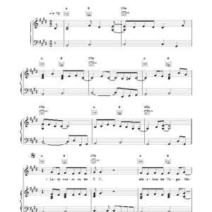 Dire Straits Lady Writer Musik Noten - Piano, Vocal & Guitar Chords - 14991-0
