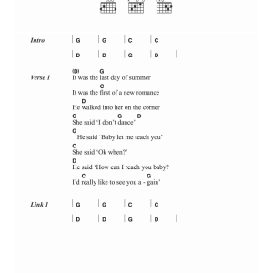 Dire Straits Two Young Lovers Musik Noten - Guitar Chords/Lyrics - 123387-0