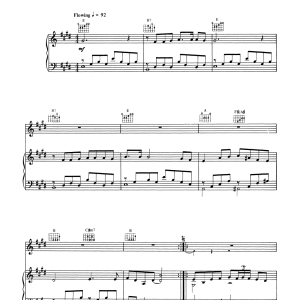 Dire Straits Why Worry Musik Noten - Piano, Vocal & Guitar Chords - 120428-0