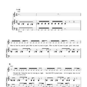 Dizzee Rascal Money, Money Musik Noten - Piano, Vocal & Guitar Chords - 103695-0