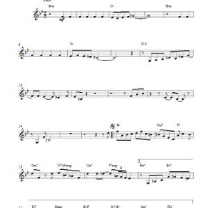 Dizzy Gillespie Shawnuff Musik Noten - Lead Sheet / Fake Book - 14800-0