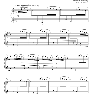 Dmitri Kabalevsky A Little Prank Musik Noten - Piano Solo - 158544-0