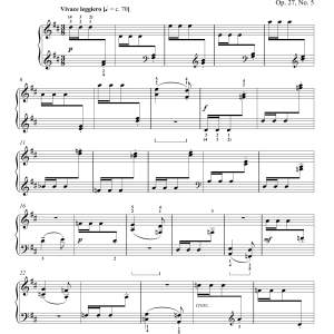 Dmitri Kabalevsky Playing Ball Musik Noten - Piano Solo - 158679-0