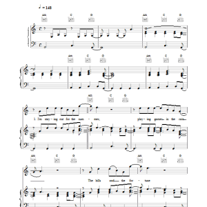 Dodgy Staying Out For The Summer Musik Noten - Piano, Vocal & Guitar Chords - 13728-0