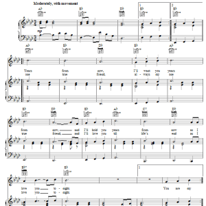 Don Williams Years From Now Musik Noten - Piano, Vocal & Guitar Chords - 30708-0