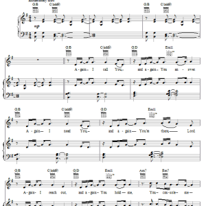 Donnie McClurkin Again Musik Noten - Piano, Vocal & Guitar Chords - 25714-0