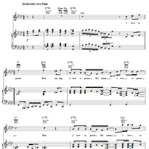 Donnie McClurkin I Love To Praise Him Musik Noten - Piano, Vocal & Guitar Chords - 52894-0
