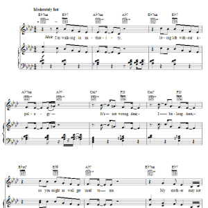 Donnie McClurkin I'm Walking Musik Noten - Piano, Vocal & Guitar Chords - 25719-0