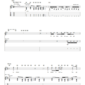 Dope No Chance Musik Noten - Guitar Tab - 23252-0