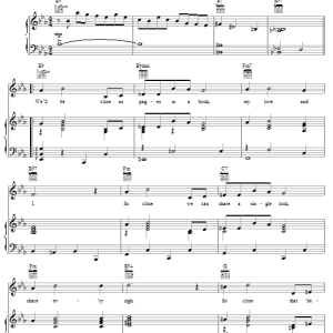 Dorothy Fields Close As Pages In A Book Musik Noten - Piano, Vocal & Guitar Chords - 54767-0