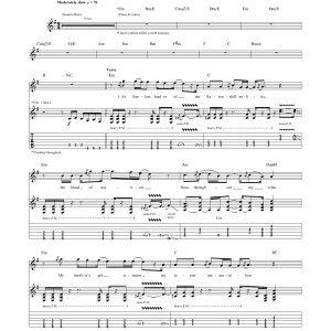 Dream Theater A Better Life Musik Noten - Guitar Tab - 174509-0