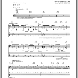 Dream Theater Forsaken Musik Noten - Guitar Tab - 155185-0