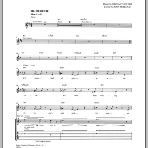 Dream Theater In The Presence Of Enemies - Part II Musik Noten - Guitar Tab - 155163-0