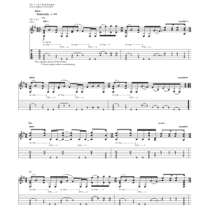 Dream Theater Our New World Musik Noten - Guitar Tab - 174507-0