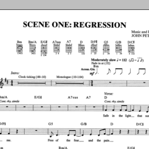 Dream Theater Scene One: Regression Musik Noten - Guitar Tab - 155126-0