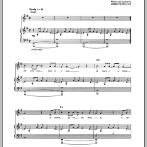 Dream Theater Scene Three: I. Through My Words Musik Noten - Guitar Tab - 155153-0