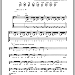 Dream Theater You Not Me Musik Noten - Guitar Tab - 155196-0