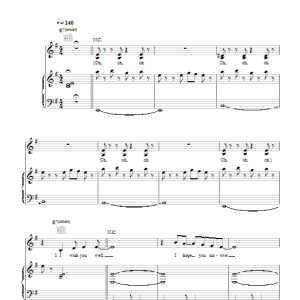 Duffy Rain On Your Parade Musik Noten - Piano, Vocal & Guitar Chords - 44378-0