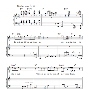 Duke Ellington Do Nothing Till You Hear From Me (Concerto For Cootie) Musik Noten - Piano, Vocal & Guitar Chords - 104157-0