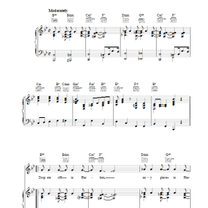 Duke Ellington Drop Me Off In Harlem Musik Noten - Piano, Vocal & Guitar Chords - 37035-0
