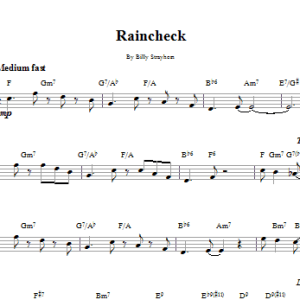 Duke Ellington Raincheck Musik Noten - Lead Sheet / Fake Book - 14147-0