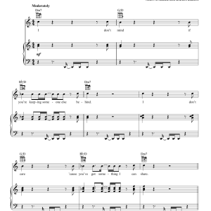 Duran Duran I Don't Want Your Love Musik Noten - Piano, Vocal & Guitar Chords - 165020-0