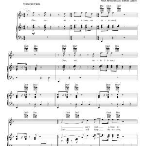 Duran Duran Notorious Musik Noten - Piano, Vocal & Guitar Chords - 165028-0