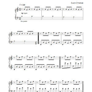 Dustin O'Halloran Runner (Prelude No.1) (from the Flora ad) Musik Noten - Piano Solo - 38867-0