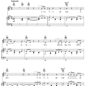 Dwight Yoakam South Of Cincinnati Musik Noten - Piano, Vocal & Guitar Chords - 62791-0