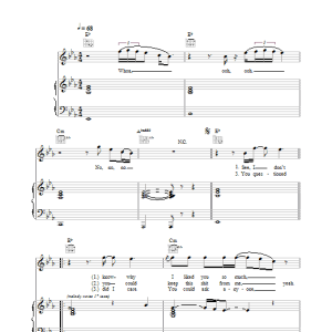 Eamon F**k It (I Don't Want You Back) Musik Noten - Piano, Vocal & Guitar Chords - 28369-0