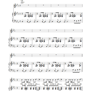 East 17 Gotta Keep On Musik Noten - Piano, Vocal & Guitar Chords - 14968-0