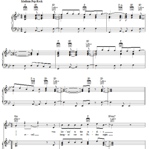 Eddie Money I Wanna Go Back Musik Noten - Piano, Vocal & Guitar Chords - 50836-0