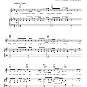 Eddie Rabbitt Every Which Way But Loose Musik Noten - Piano, Vocal & Guitar Chords - 53619-0
