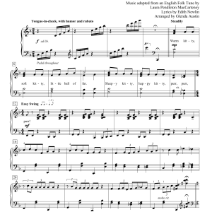 Edith Newlin Warm Kitty (arr. Glenda Austin) Musik Noten - Educational Piano - 161461-0