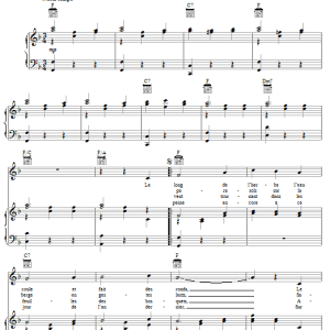 Edith Piaf Au Bal De La Chance Musik Noten - Piano, Vocal & Guitar Chords - 57557-0